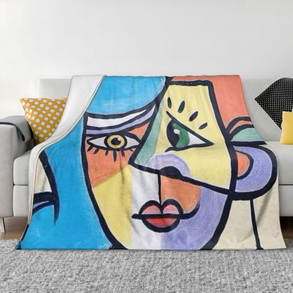 Pablo Picasso Don Quixote Spanish Artist Blanket Soft Warm Flannel Throw Blanket Bedspread for Bed Living Room Picnic Home Sofa