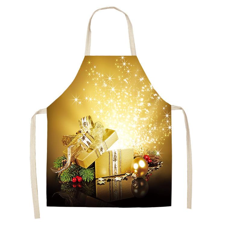 Christmas Golden Theme Apron for Children Child Apron Woman Kitchen Apron Women Kitchen Apron Master Apron Kitchen Apron Apron