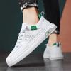 High Quality Men's Trend Versatile White Shoes Soft Bottom Breathable Leather Casual Sneakers for Men 2024 Zapatillas De Hombre