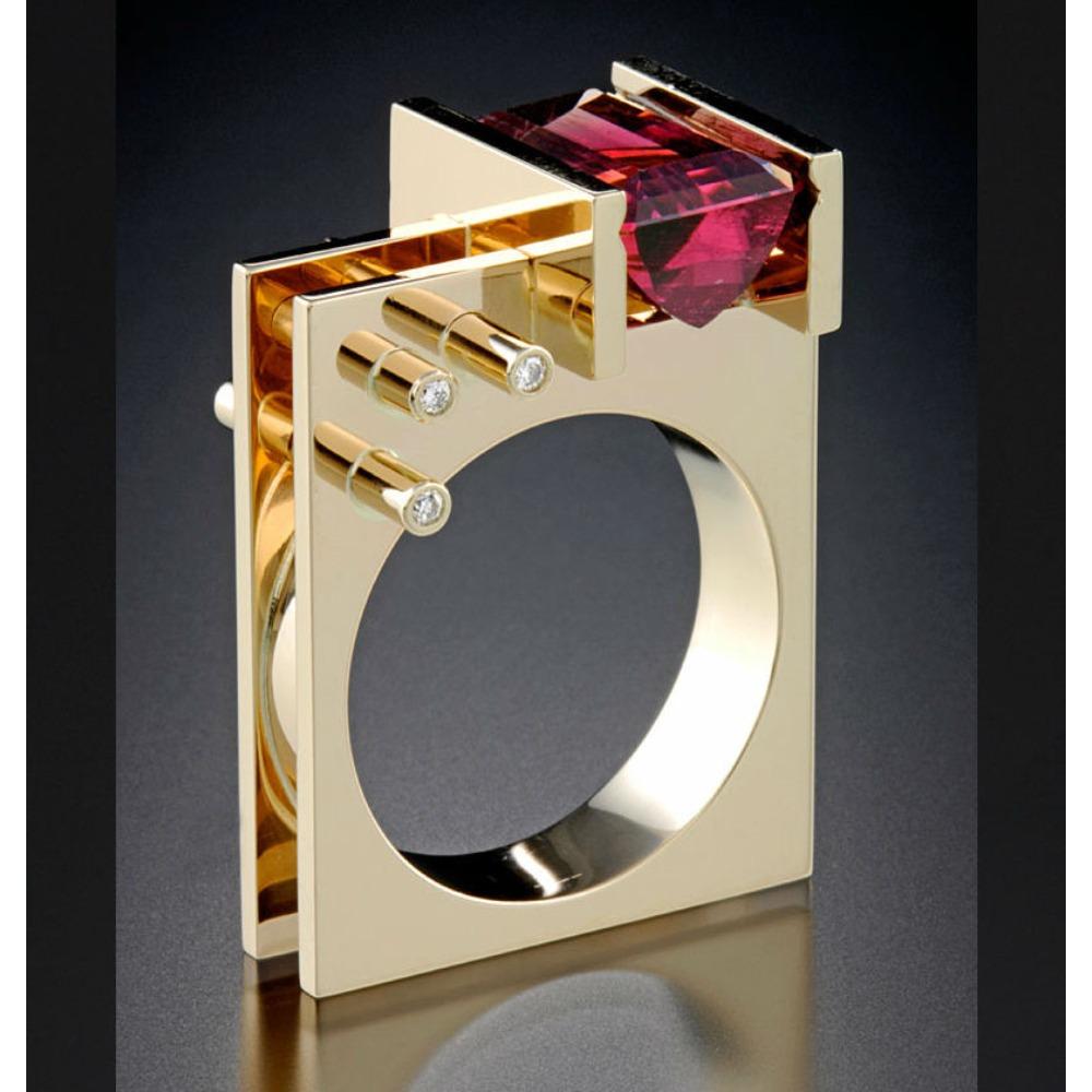 

Open Ring Geometric Design Women Gold Plated Color Gemstone Jewelry Fashion Trendy Accessories no. 10