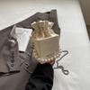 High-end small bag women's 2025 new casual chain bag fashionable and simple shoulder bag pearl messenger bag