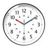 Mute Early Education Wall Clock Round Learning Wall Hanging Clock Electronic Color Clock  Office