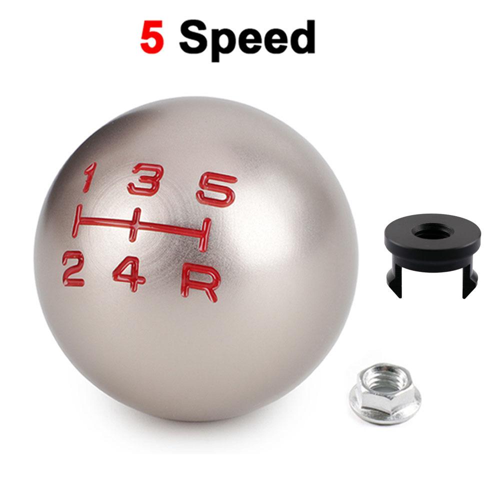 5/6 Speed Car Gear lever Knob Aluminum Matte Ball Shape M10*1.5 For Honda Civic g8 TYPE R EP3 FN2 City Fit FD2 DC2 DC5