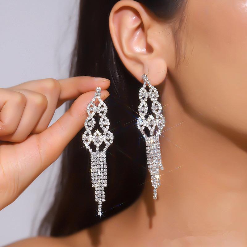 Luxurious Elegant Long Tassel Earrings Classy Fashion
