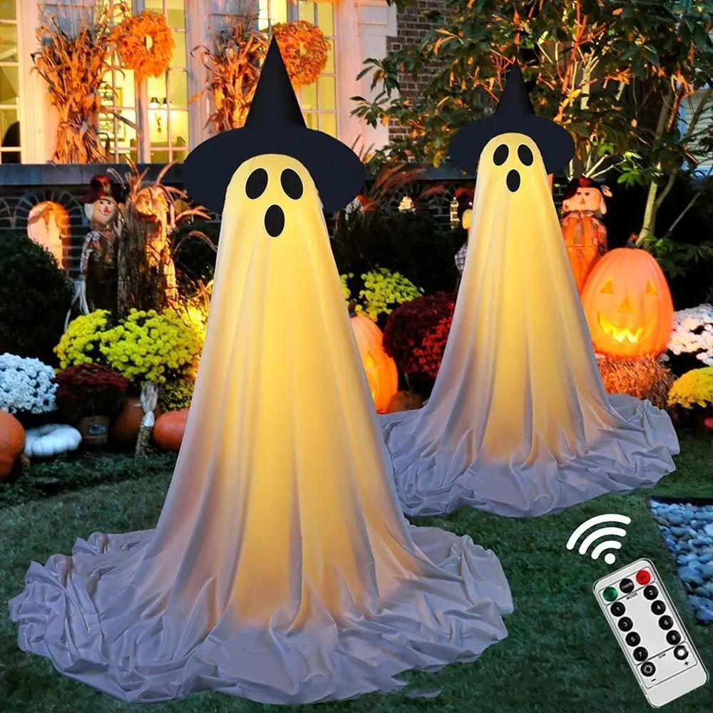 Scary Lighted Spooky Ghost Decor Funny Standing Ghost Light  Ghost Festival