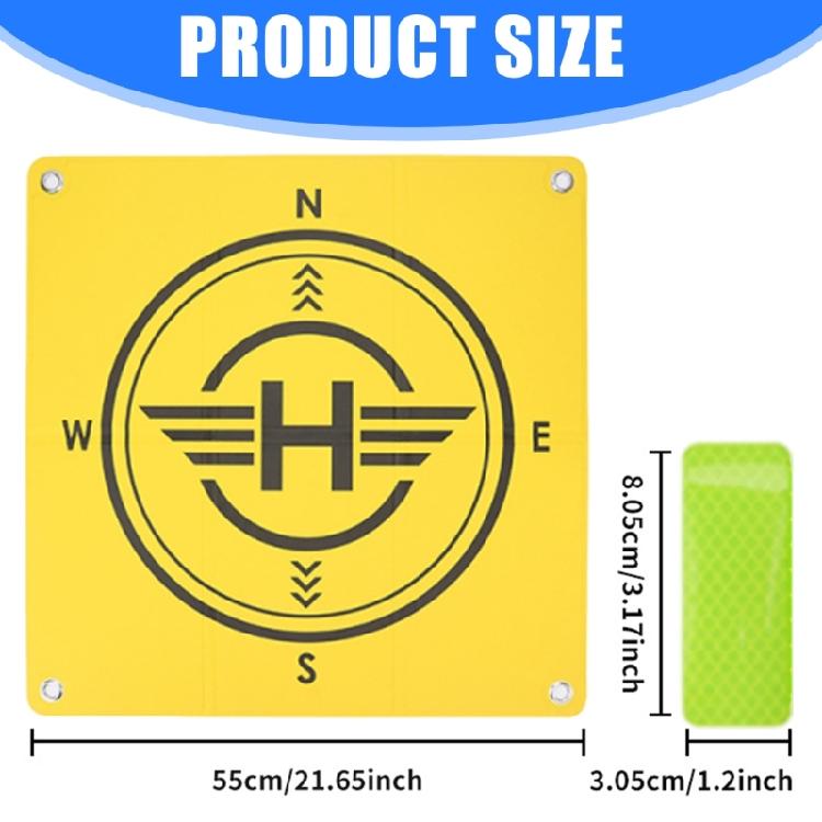 Foldable Landing Pad Parking Apron Pad Water Resistant Lightweight Aircraft Pad for Air 3S/Mini 2/Air 2S/Air 2