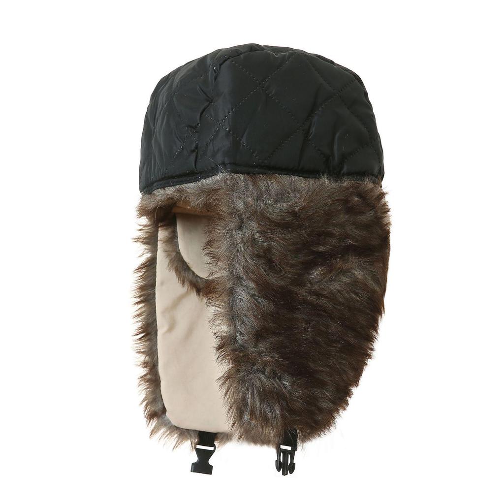 Winter Waterproof Lei Feng Hat: Plush Pilot Cap for Windproof, Cold Protection, Plus Velvet Ear Protection & Thickened for Cycling Outdoors