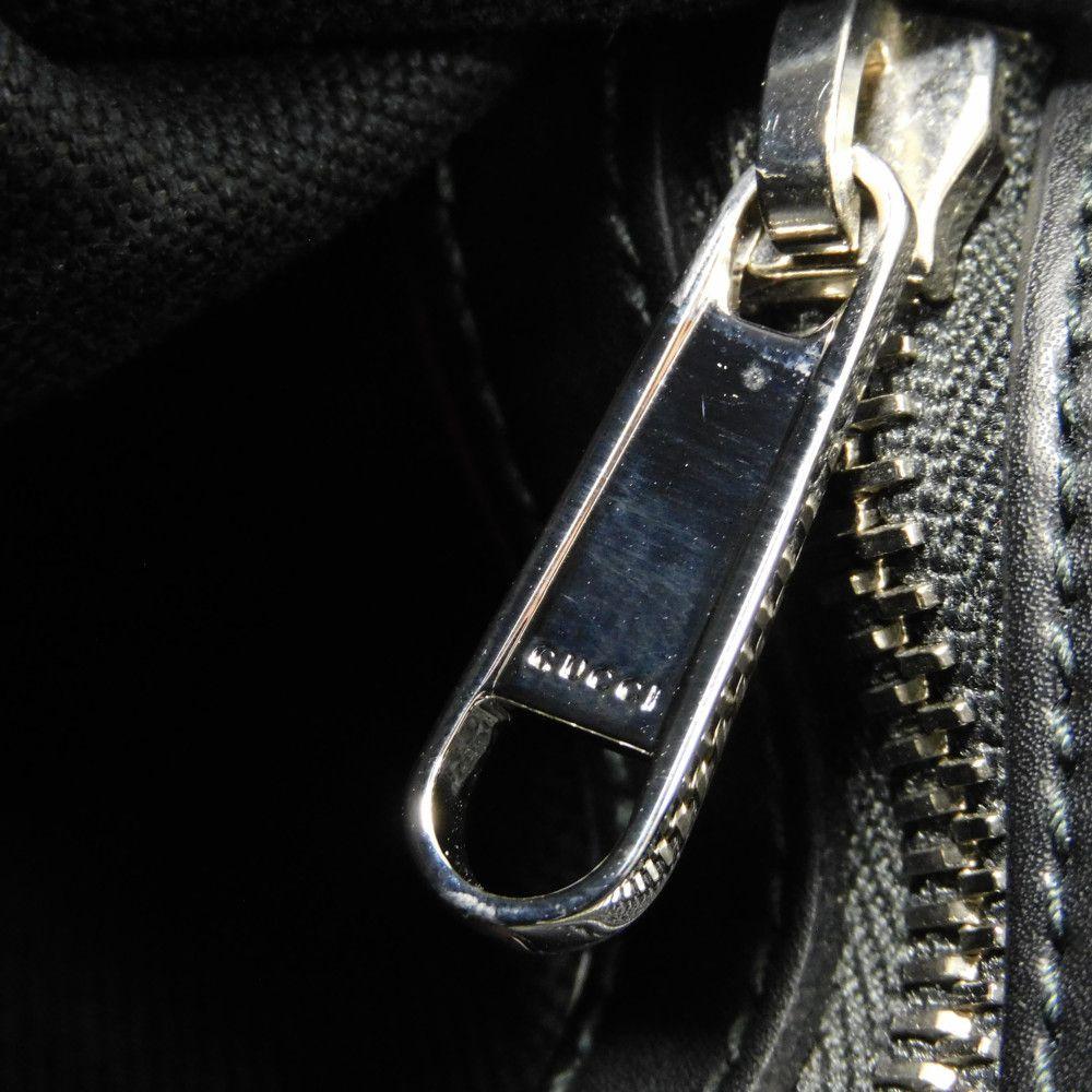 Used GG Supreme Messenger Bag 9539 474137 9F23N 8850 7921 Logo Applique Web Embroidery Black Men's from Japan AUTHENTIC