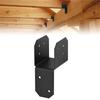 4 Stuks Houten Huis Hanger Verbindingspaal Lichtpaal Stalen Frame Ankers Connector Paaldoppen Bevestigingsbeugel voor Paal aan Balk Einde Duurzaam