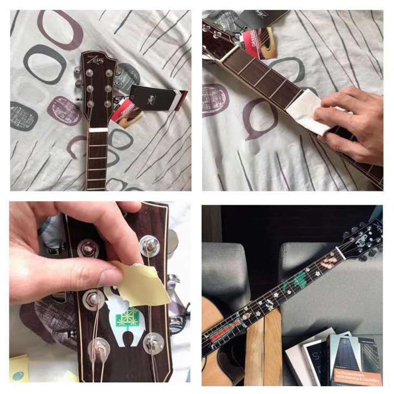 Adesivo per chitarra acustica elettrica con intarsio, adesivi per tastiera, adesivi per chitarra