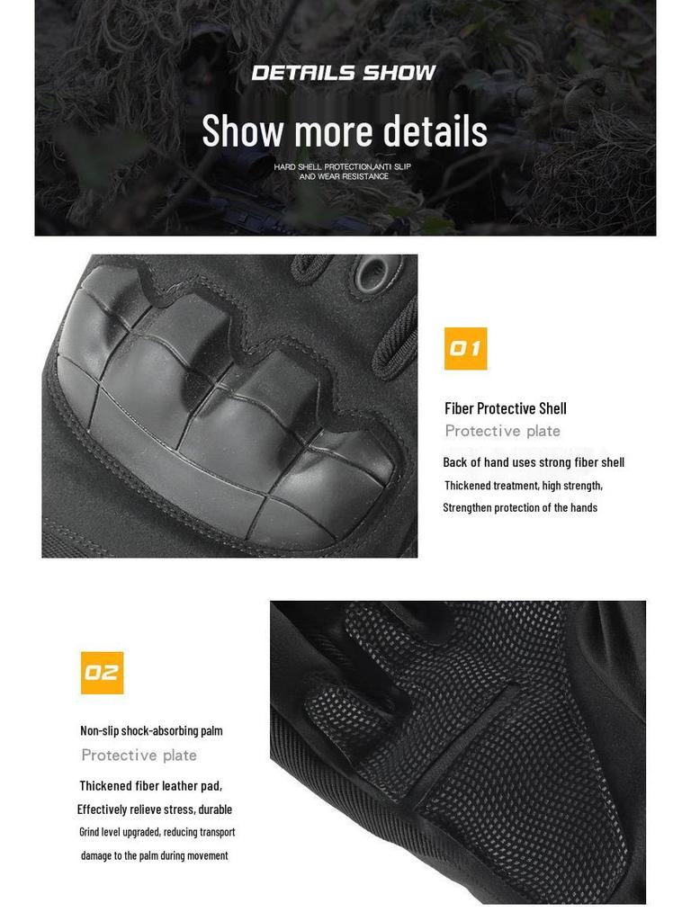 Men's Fleece-Lined Winter Tactical Gloves - Warm, Thick Softshell, Touchscreen Compatible for Outdoor Cycling