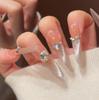 Nude Cat Eye Long Press-On Nails - Small Dog 4.0, Handmade High-End Look, Finish