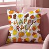 Maple Leaf Vintage Print Cushion Cover Multi-Scene Pillow Cover for Home & Car - Reversible, Soft & Durable for Daily Use