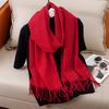 Winter Solid Scarf Women Cashmere Soft Warm Scarves Hijab Female Long Headband Shawl Wrap Bandana Foulard Echarpe Poncho Stoles