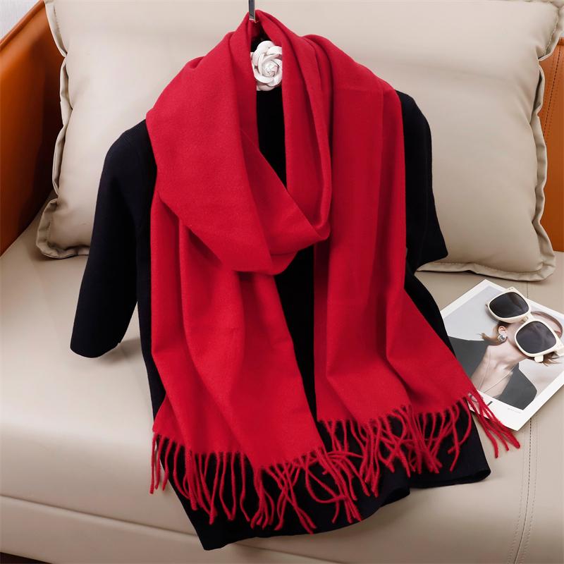 Winter Solid Scarf Women Cashmere Soft Warm Scarves Hijab Female Long Headband Shawl Wrap Bandana Foulard Echarpe Poncho Stoles