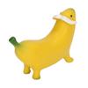 Resin Banana Dog Sculpture Lightweight Banana Dog Figurine  For Home Desktop