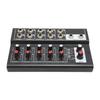 for US Plug Low Noise Stereo Line Mixer 2 Master Volume Knobs Dj Mixing Board  Bars