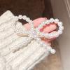 Sweet Women Bow Full Faux Pearl Inlaid Hairpin Hair Clip Barrette Party Headwear