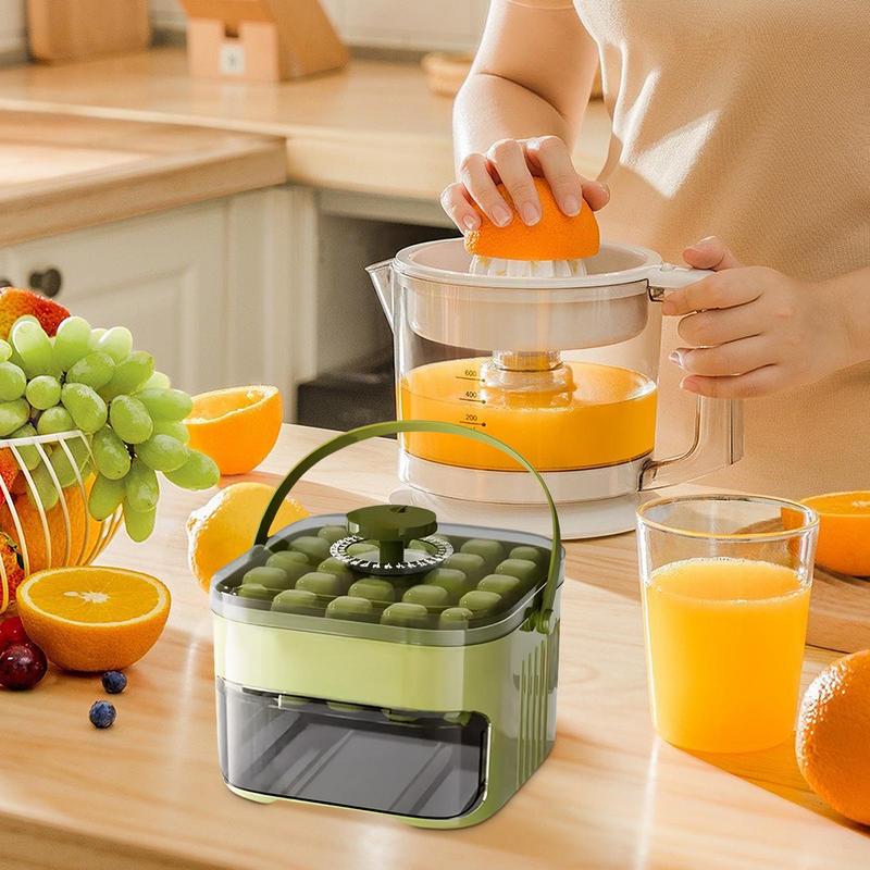 25-Grid Ice Block Mold Tray Ice Tray with Lid and Bin Reusable Refrigerator Ice Maker Mold Homemade Ice Storage Box for Drinks