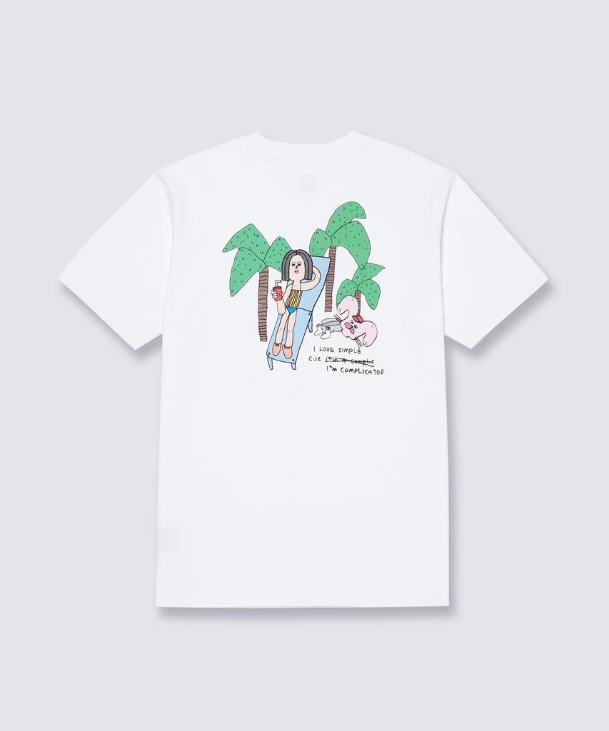 VANS Rabbit Short Sleeve Tee - White / Vn000Qf6Wht1