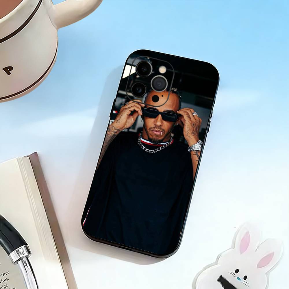 44 L-Lewis H-Hamilton Phone Case Silicone Soft For IPhone 17 16 15 14 13 12 11 X XR Plus Pro Max Plus