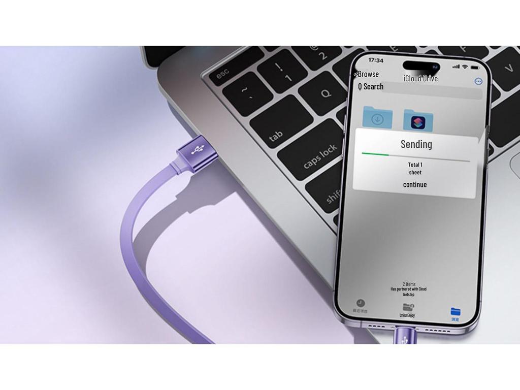 Retractable 3-in-1 USB Fast Charging Cable for Apple, Android, Type-C Devices
