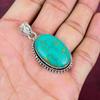 Arizona Turquoise Gemstone Pendant, 925 Solid Sterling Silver Pendant Jewelry, Handmade Antique Jewelry Gift For Mother
