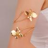 Hot Sale Flower Open Arm Bracelet Geometric Light Luxury Niche High-end Bracelet Fashion Arm Ring Non-fading Bracelet