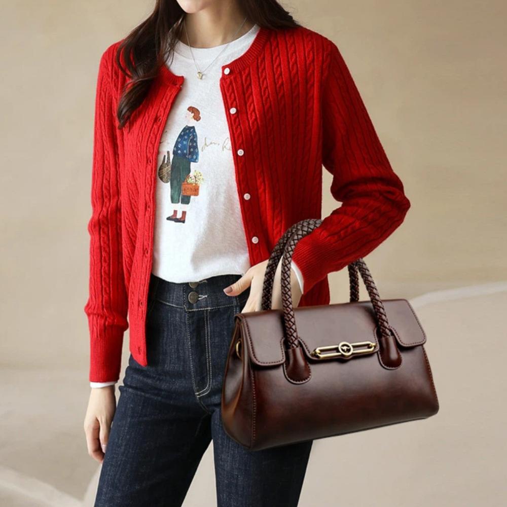 Urban Simple Style Women's Crossbody Bag Handbag Shoulder Bags Retro Large Capacity Soft PU Leather Tote Bag for Daily Use