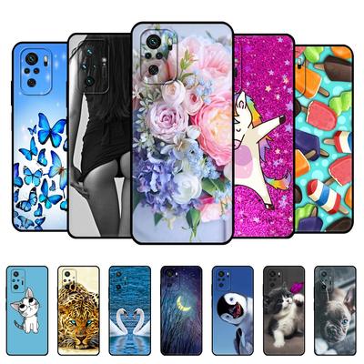 For Xiaomi Redmi Note 10 Case 4G 5G Back Cover For Redmi Note 10 Pro Phone Cover On Redmi Note 10S Bumper Silicon Black Tpu Case