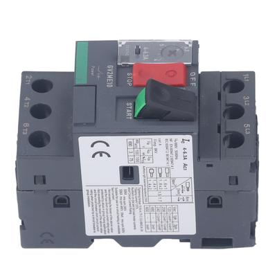 Motor Circuit Breaker Overload Protection Thermal Magnetic Manual Motor Starter Button Rail Mount AC690V