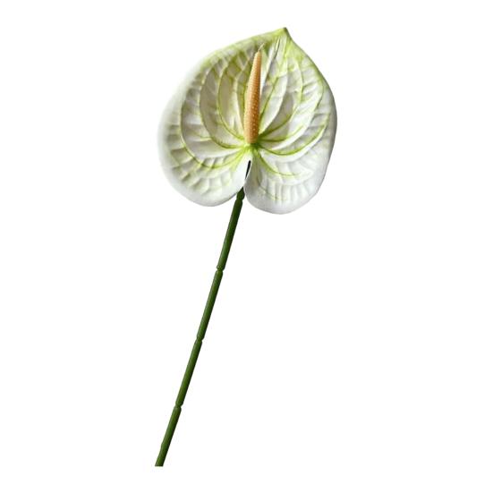 Artificial Anthurium Flower 24.4 Inch Real Touch Fake Flower for DIY Wedding Bouquets Floral Arrangements Bridal Shower Party Centerpiece