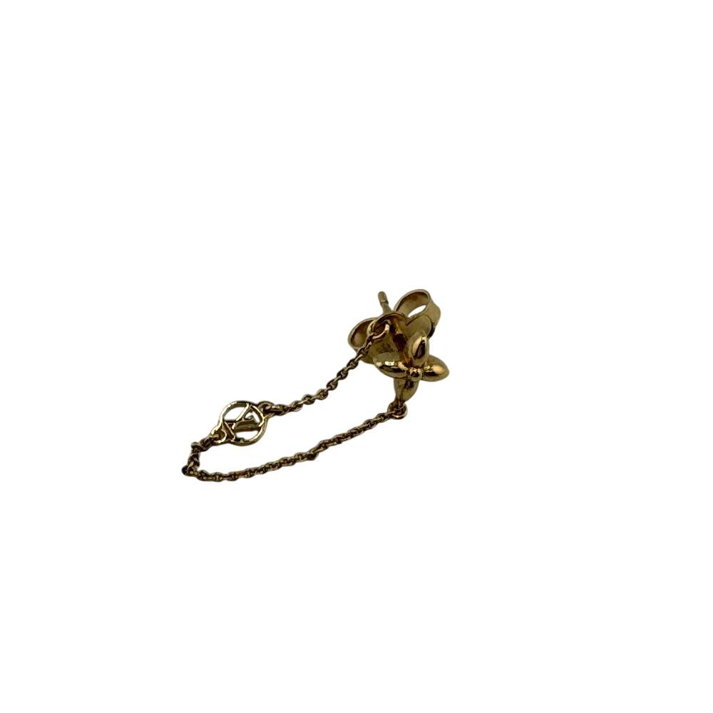 

LOUIS VUITTON M00390 Pierce (for both ears) Chain Gold Plated Bookreuil Petit Louis Pierce gold Gold Plated Women Used