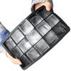 Molde de Silicona para Cubitos de Hielo de 15 Compartimentos Nuevo Cuadrado Grande Molde eTray Fabricante No Tóxico Duradero Bar Pub Vino Fabricante de Bloques de Hielo