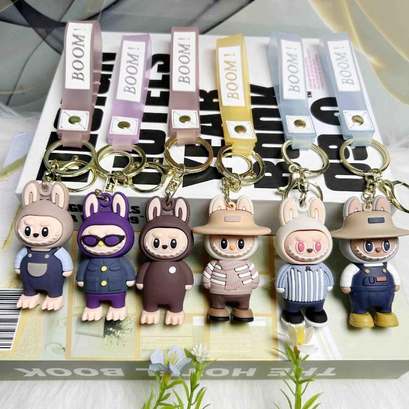 Kreativ Tecknad Kattmodell Rabub Nyckelring Litet Får Hänge Student Skolväska Hänge Liten Gåva