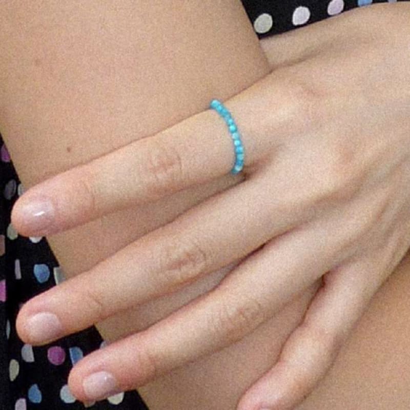 A BIT MOR DYED PEARL RING