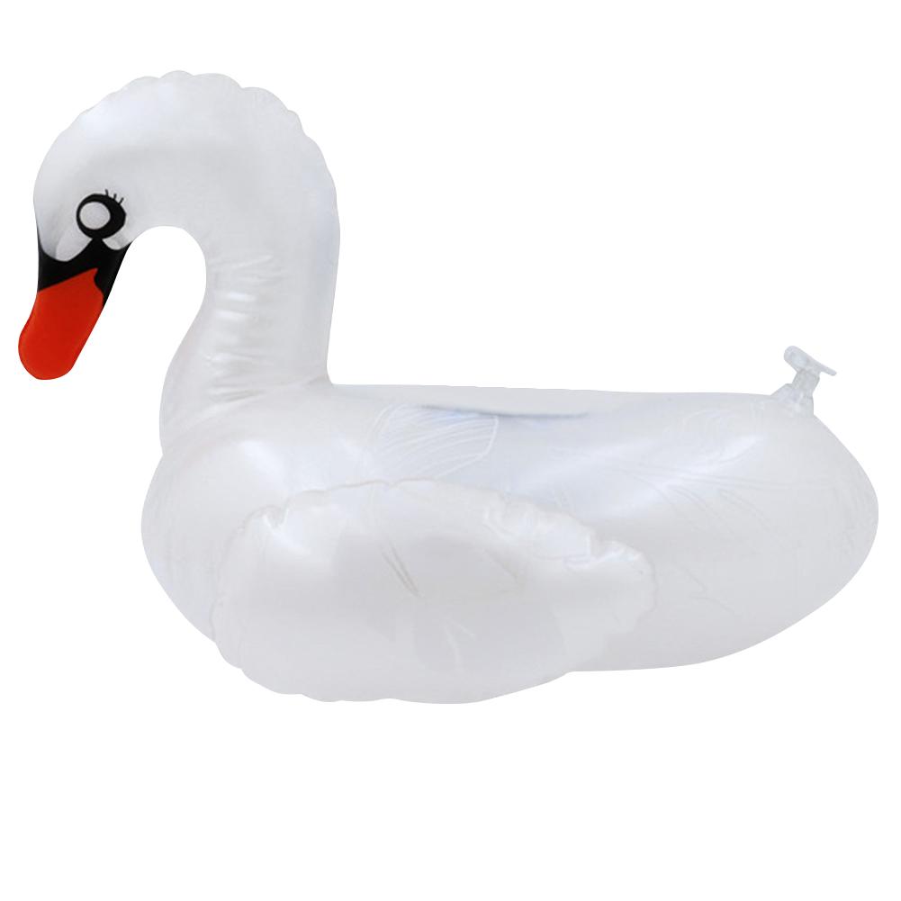 Aufblasbarer Getränkehalter PVC Schwan Getränkeglashalter Tragbare Wasseraufblasbare Untersetzer für Urlaub Geburtstagsfeier