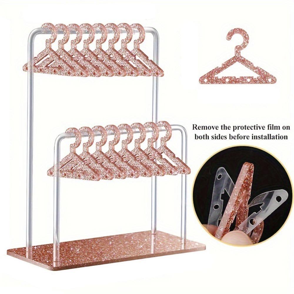 Detachable Dangle Earrings Display Racks Clothes Hanger Ear Studs Stand  Desktop Display