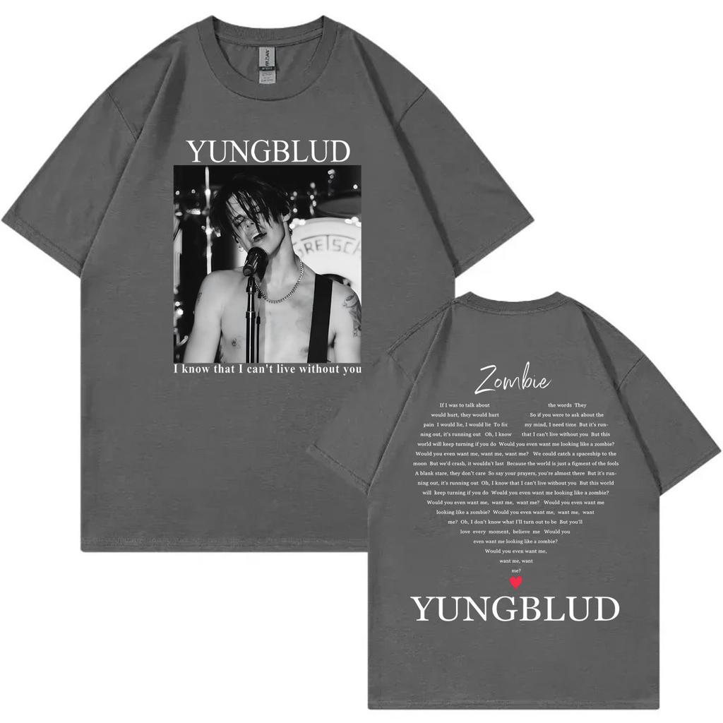 Singer Yungblud Concert Merch Tshirt Unisex Women Clothing High Quality Fashion Tshirts Summer Casual Cotton Short Sleeve T Shirt