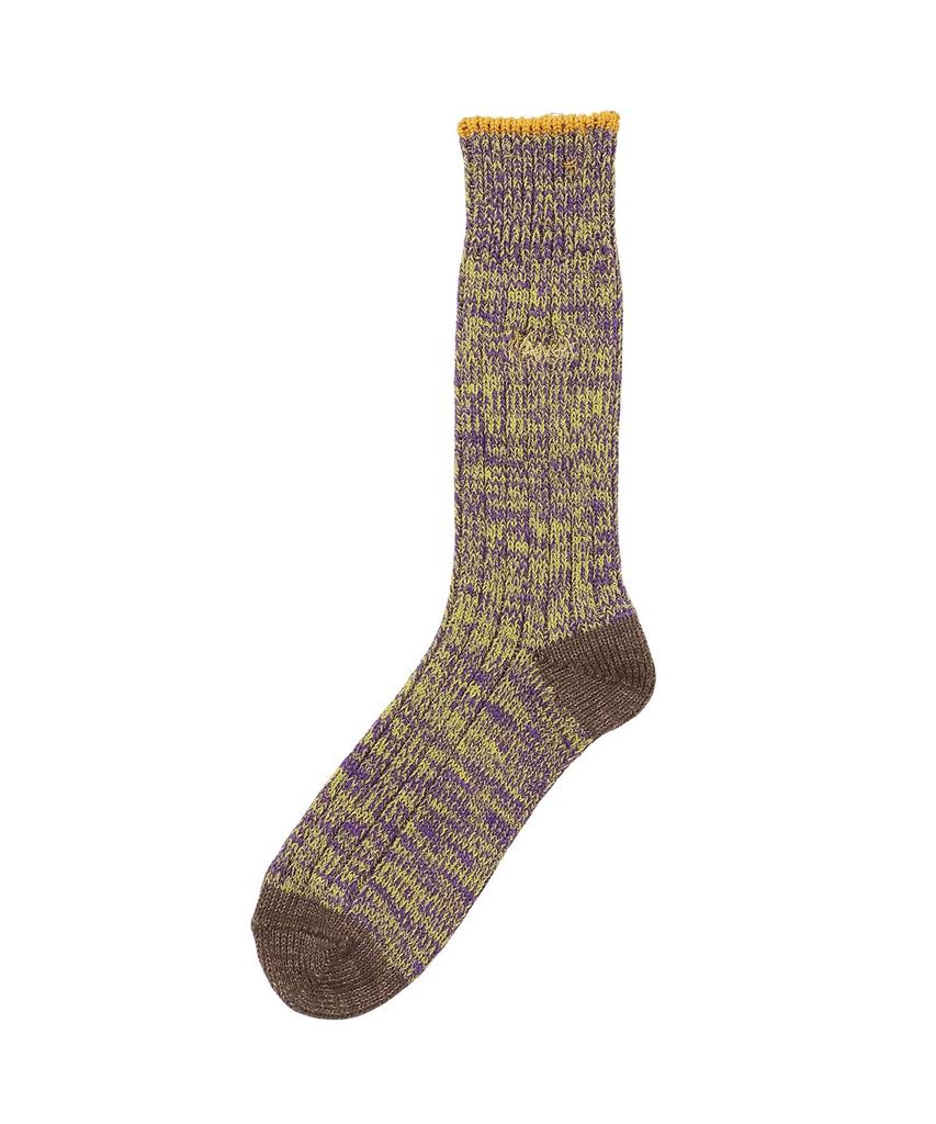 NANGA Color Merenge Crew Socks N2532-3H077A (M, PPL) Purple