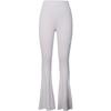 Nike Chill Knit High-Waisted Split Flared Casual Pants Women Bottoms Grey Purple FQ2114-019