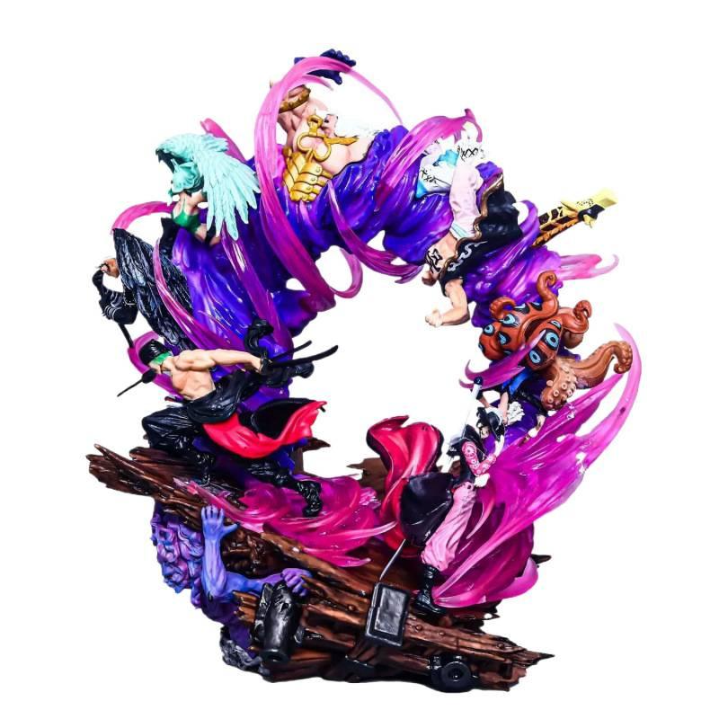 ONE PIECE Emperor Vice Yama Ghost Island LS Throne Sauron figure, statue model ornament gift straw hat group Luffy