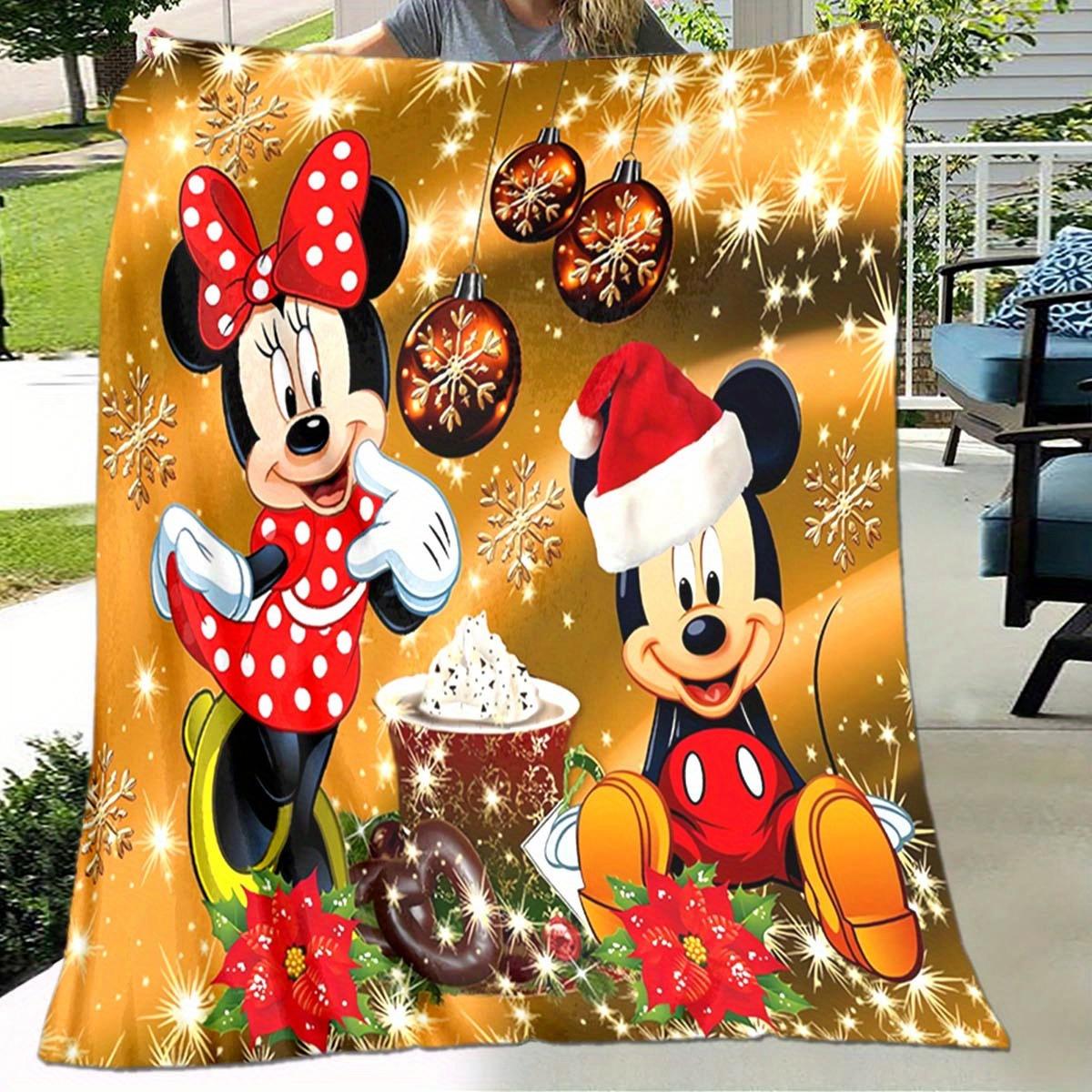 

1pc Mickey Minnie Printing for All Season, Cartoon, Office, Lunch Rest, Camping Talk, Car, Multifunctional Gift 130cmx150cm