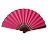 8/10 Inch Men's Silk Folding Fan with Red Bone - Red, Yellow, White & Black Options