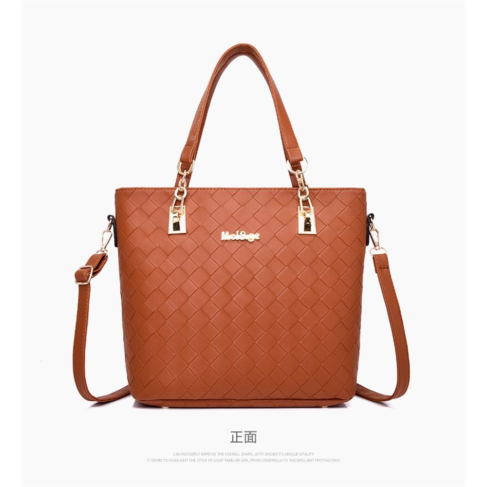 Woven six-piece mother-in-law bag handbag single shoulder crossbody bag women's bag