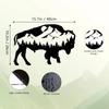 Wild Cow Metal Wall Art Decor - Wildlife Sign Ornament for Bedroom, Living Room, Farmhouse, Garden, and Halloween Room Decor