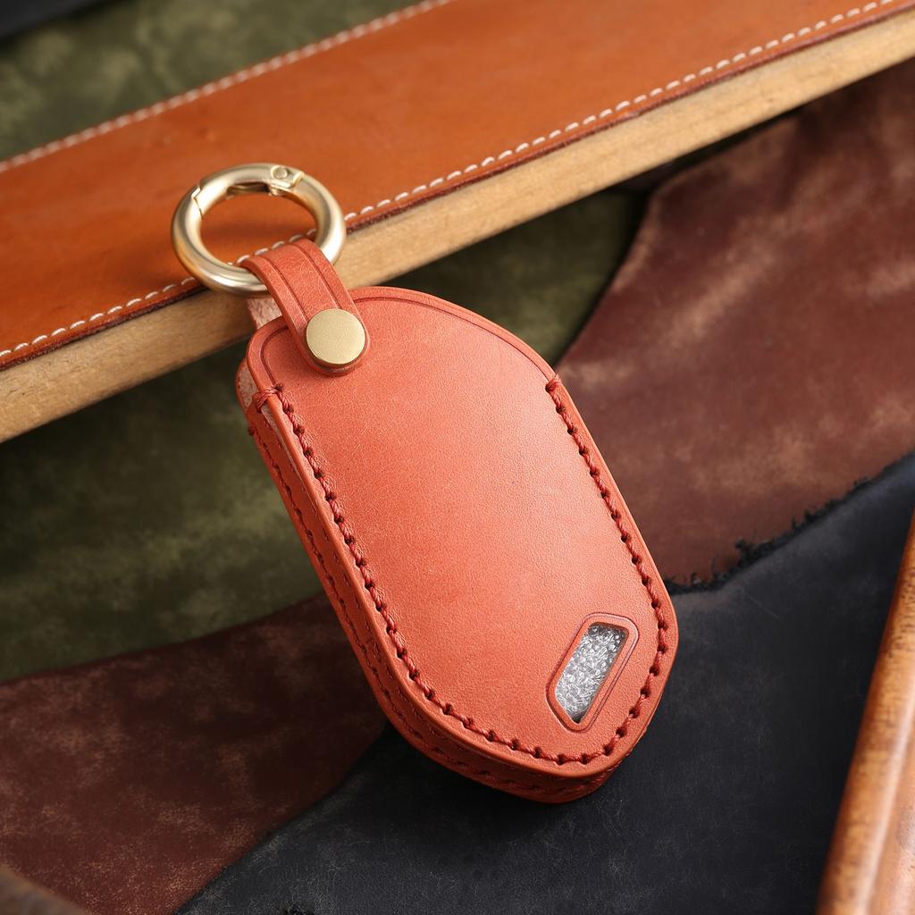 Customized key bag is suitable for the new Kia key cover, the new handmade genuine leather high-end car key protection bag.