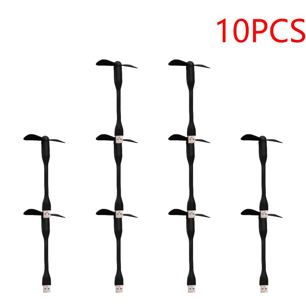 1-50pcs Flexible Portable Mini Fan for Power Bank Notebook Computer Summer Travel Cooling Cooler Mobile Phone USB Gadgets Fans