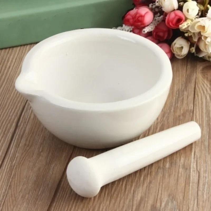 New Ceramic Grinding Bowl Baby Fruit Vegetable Rice Paste Food Grinding Tool Laboratory Medicine Crush Jar Medicine Grinds Bowl