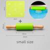 Silicone Rolling Pin Kneading Pad Set Silicone Roller Type Pressure Roller Pizza Grade Rolling Pin Pad Kitchen Baking Tool